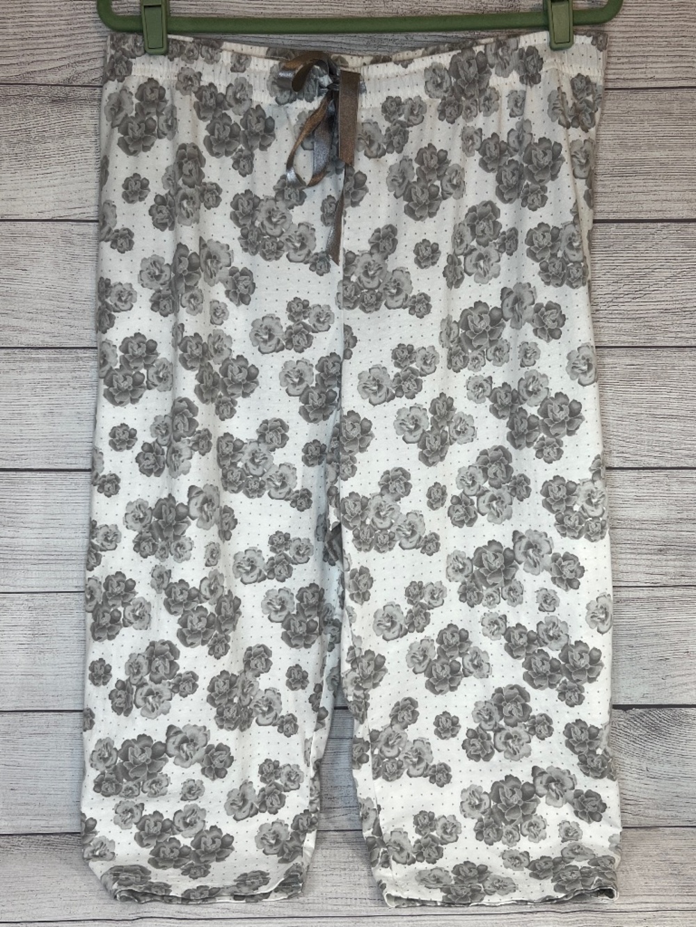Grey Floral Pajama Pants [565]